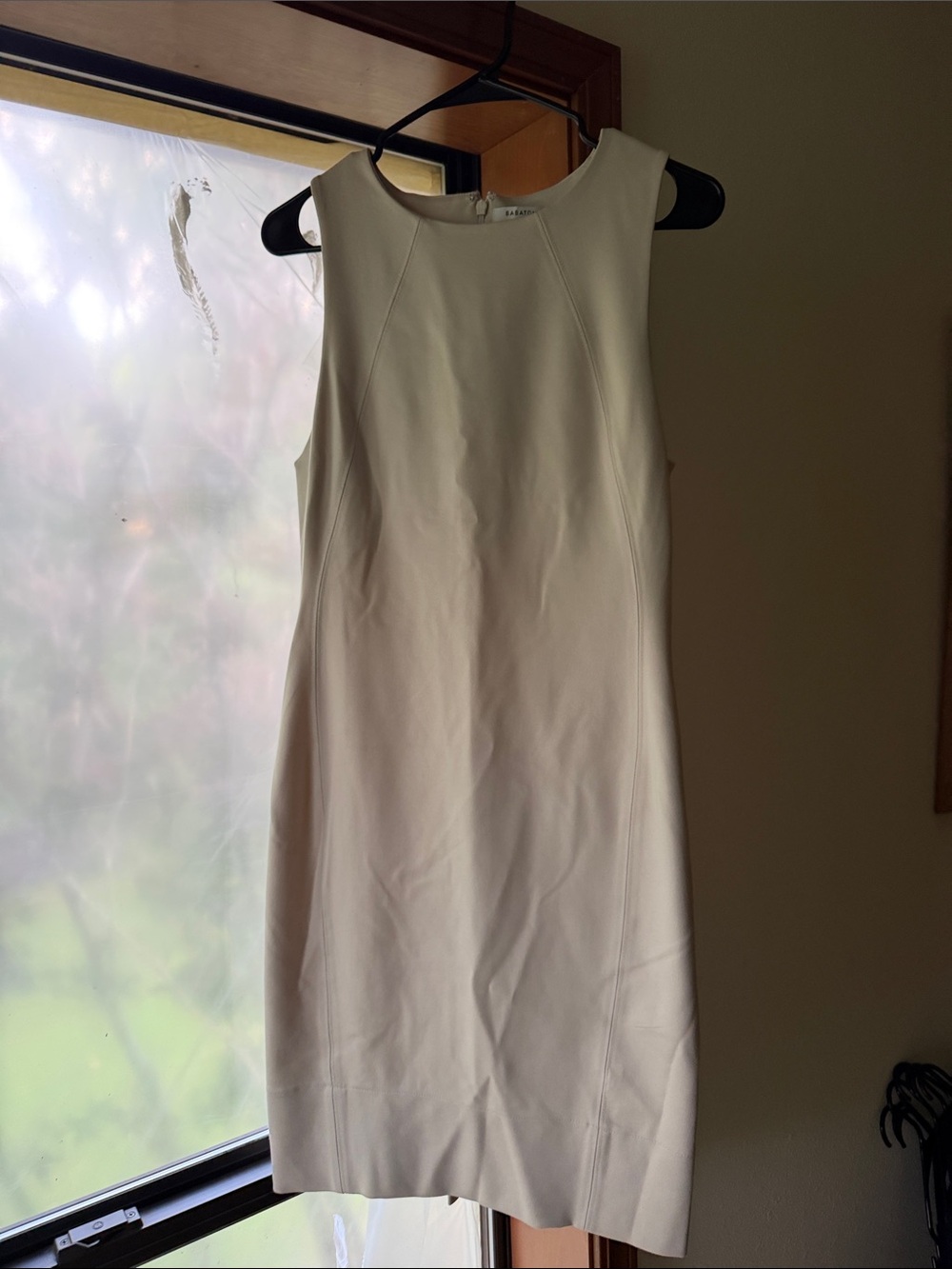 Aritzia Babaton Sleeveless Cream Dress